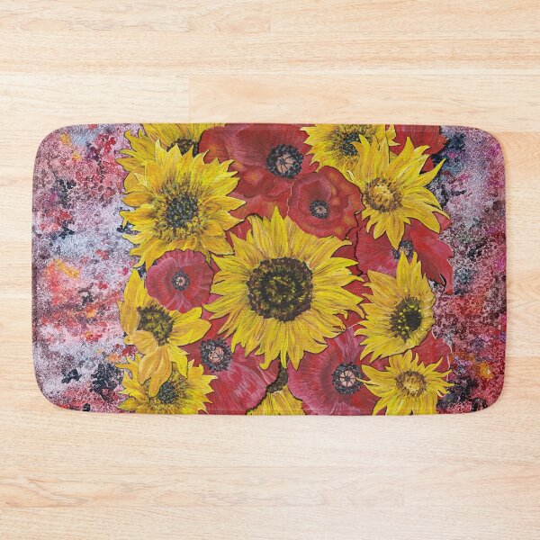 Item preview, Sunflowers Poppies Background 3 designed and sold by nastiaart.