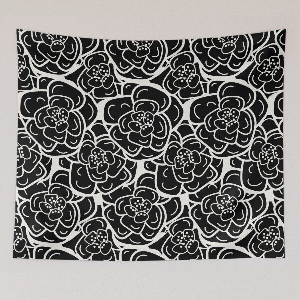 Item preview, Bold Modern Abstract Floral Black And White. designed and sold by SalsySafrano.