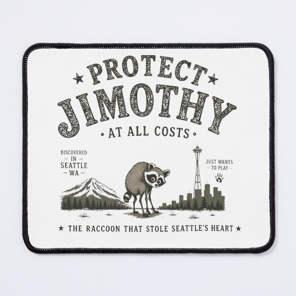 Item preview, Protect Jimothy Shirt, Jimothy Seattle Raccoon Tee, Raccoon Graphic T-shirt, Viral Seattle Mem designed and sold by sawczy-shop.
