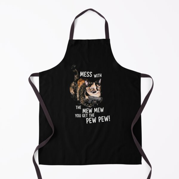 Item preview, Mess With The Meow Meow Shirt Funny Tortoiseshell Cat with Gun T-Shirt  Cat Lover Gift Sassy Cat GUN LOVER T Shirt [Black Shirt Only] designed and sold by Off-Road-Zone.