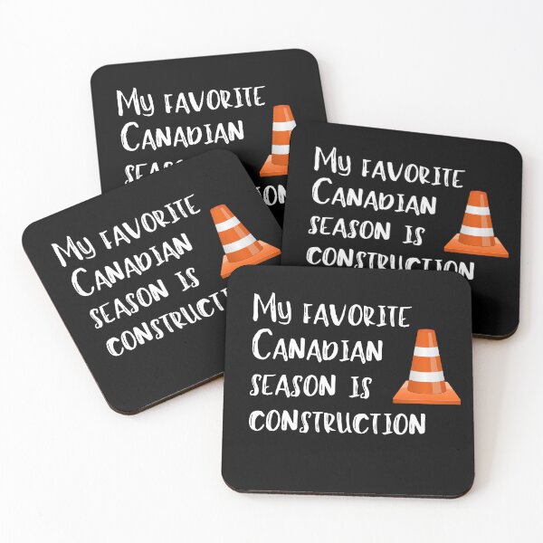 Item preview, My favorite Canadian season is construction - Canadian Season Construction Joke Graphic Tee designed and sold by PowerKanjiFit.