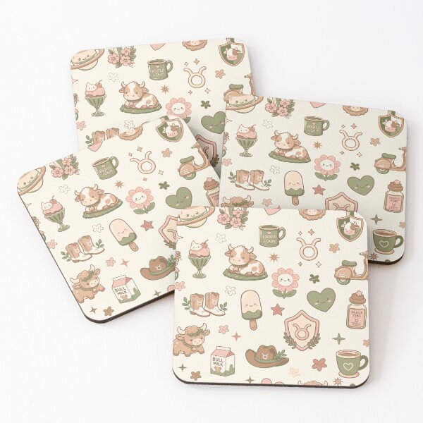 Item preview, Cute Baby Taurus Zodiac Seamless Pattern - Kawaii Earth Sign designed and sold by DANIEL RUEDMAN.