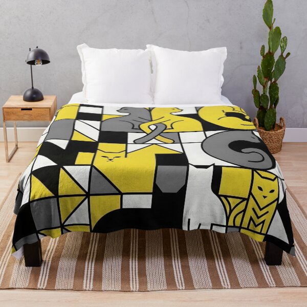 Item preview, Mondrian Style Cats Geometric Pattern designed and sold by Timegraf.