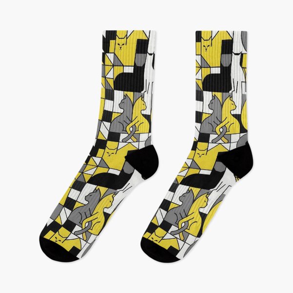 Item preview, Mondrian Style Cats Geometric Pattern  designed and sold by Timegraf.
