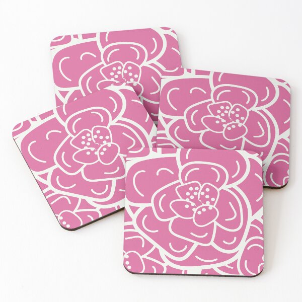 Aperçu de l'œuvre Abstrait floral rose. créée et vendue par SalsySafrano.