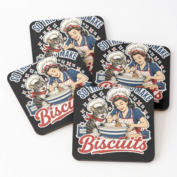 Item preview, Retro Cat Baking Biscuits T-Shirt designed and sold by Feral Feline.