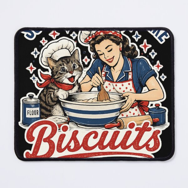 Item preview, Retro Cat Baking Biscuits T-Shirt designed and sold by Feral Feline.