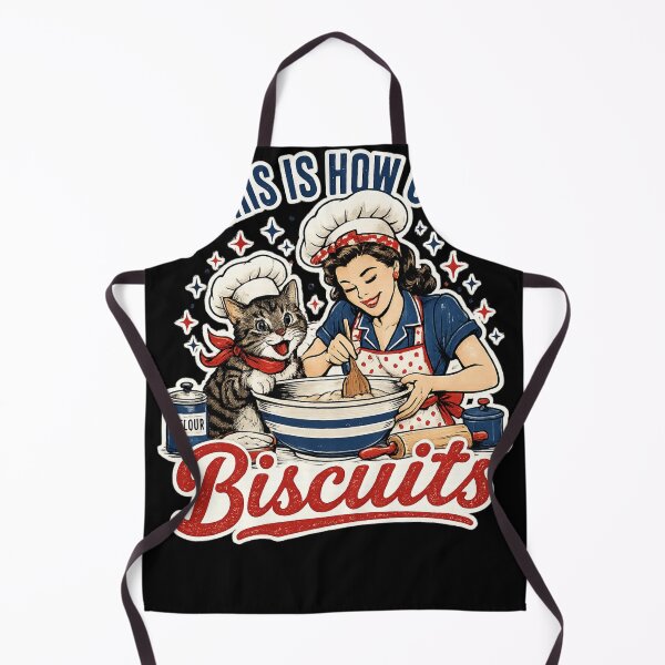 Item preview, Retro Cat Baking Biscuits T-Shirt designed and sold by Feral Feline.