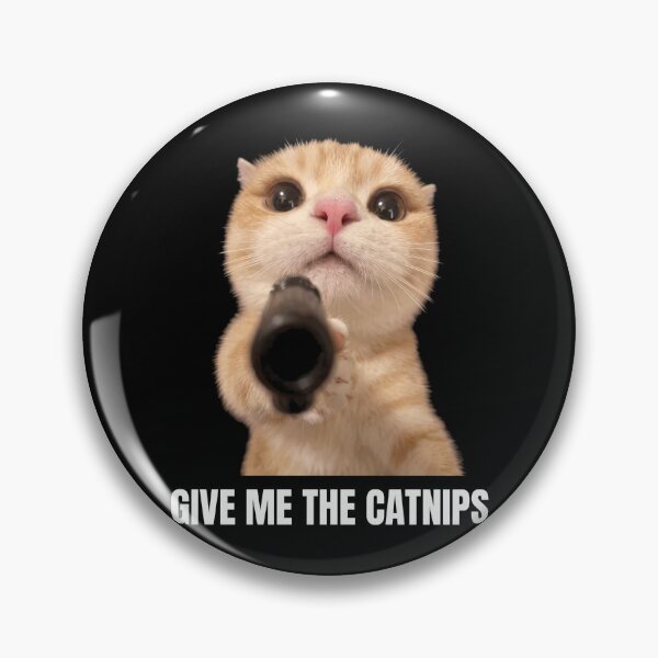 Item preview, Give Me The Catnips Shirt Funny Orange Cat with Gun T-Shirt Sarcastic Cat Lover Gift Sassy Kitten Meme Tee Gun Lover Gift Top [Black Shirt Only] designed and sold by Off-Road-Zone.