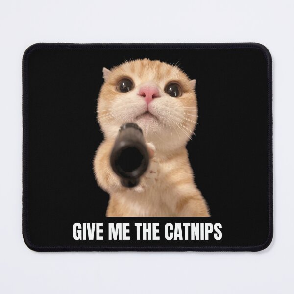 Item preview, Give Me The Catnips Shirt Funny Orange Cat with Gun T-Shirt Sarcastic Cat Lover Gift Sassy Kitten Meme Tee Gun Lover Gift Top [Black Shirt Only] designed and sold by Off-Road-Zone.