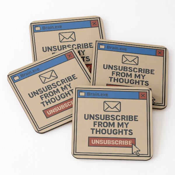 Item preview, Overactive Mind – Unsubscribe From My Thoughts designed and sold by Mad Factory Designs.