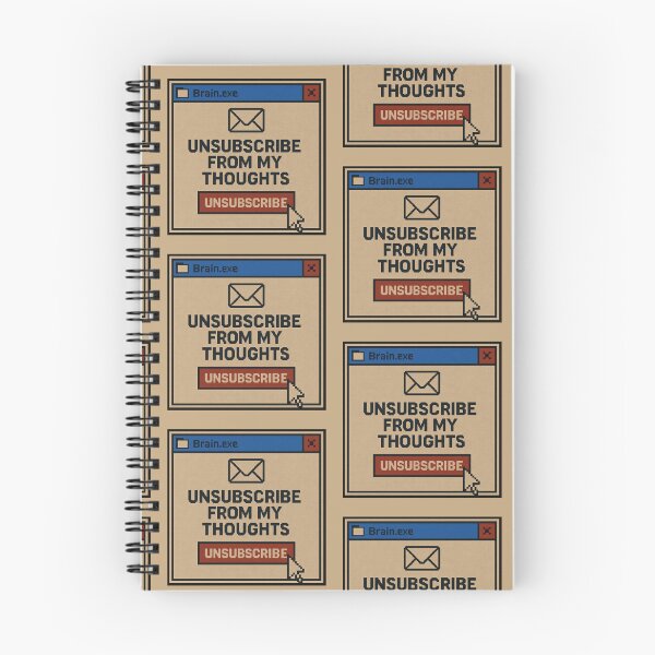 Item preview, Overactive Mind – Unsubscribe From My Thoughts designed and sold by Mad Factory Designs.