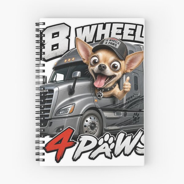 Item preview, Funny Semi Truck Chihuahua Design – 18 Wheels 4 Paws Cascadia Trucker Dog Cartoon Gift for CDL Drivers designed and sold by LavIsInTheAir.
