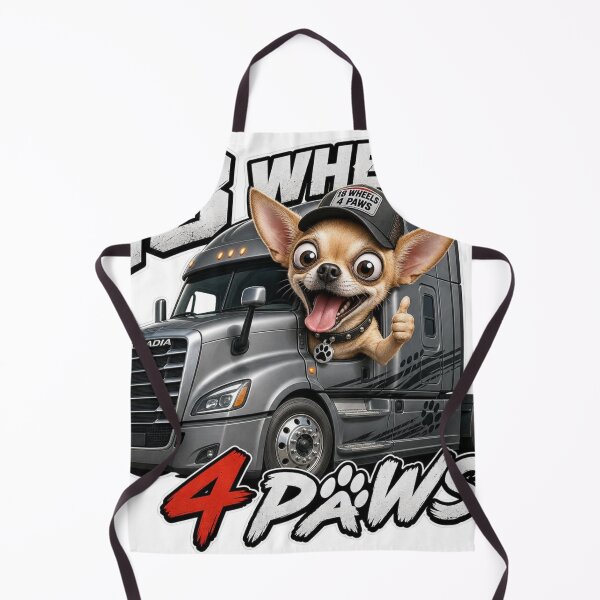 Item preview, Funny Semi Truck Chihuahua Design – 18 Wheels 4 Paws Cascadia Trucker Dog Cartoon Gift for CDL Drivers designed and sold by LavIsInTheAir.