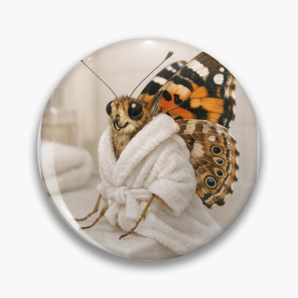 Item preview, Cozy Bathrobe Painted Lady Butterfly designed and sold by Sillytoe.