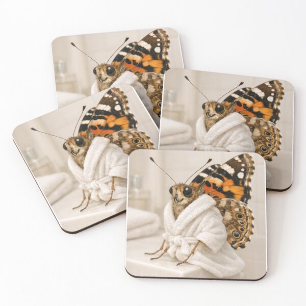 Item preview, Cozy Bathrobe Painted Lady Butterfly designed and sold by Sillytoe.