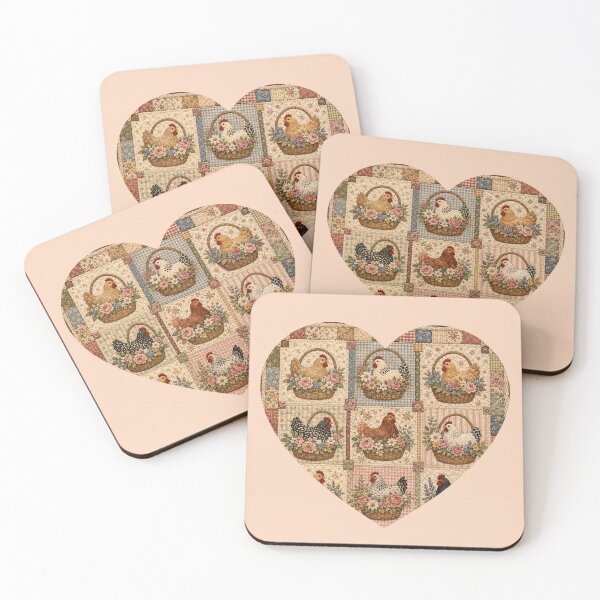 Item preview, Chicken in basket print  designed and sold by Petals and pearls.