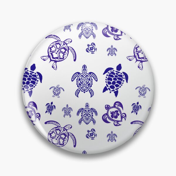Item preview, Tribal Sea Turtle Pattern | Polynesian Hibiscus Honu Design designed and sold by DonnaRaine.