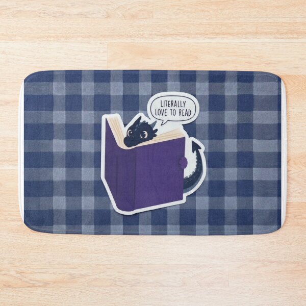 Item preview, Little purple dragon who loves reading designed and sold by Purpleclomb.