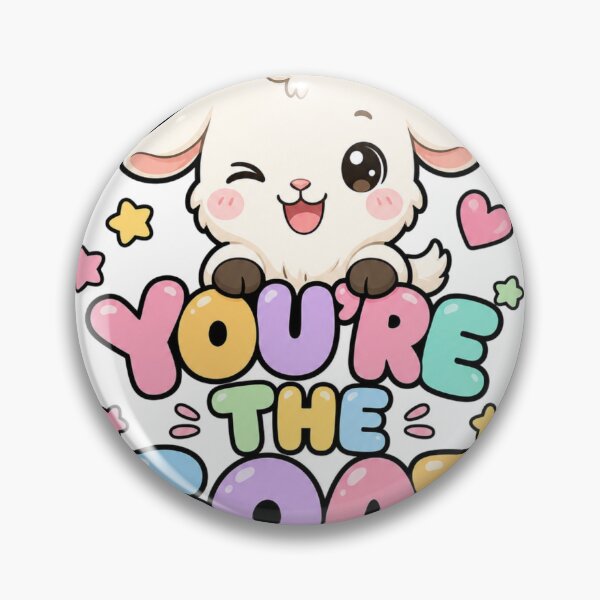 Item preview, You're the GOAT! Cute Kawaii Goat Saying designed and sold by BoosterShop.
