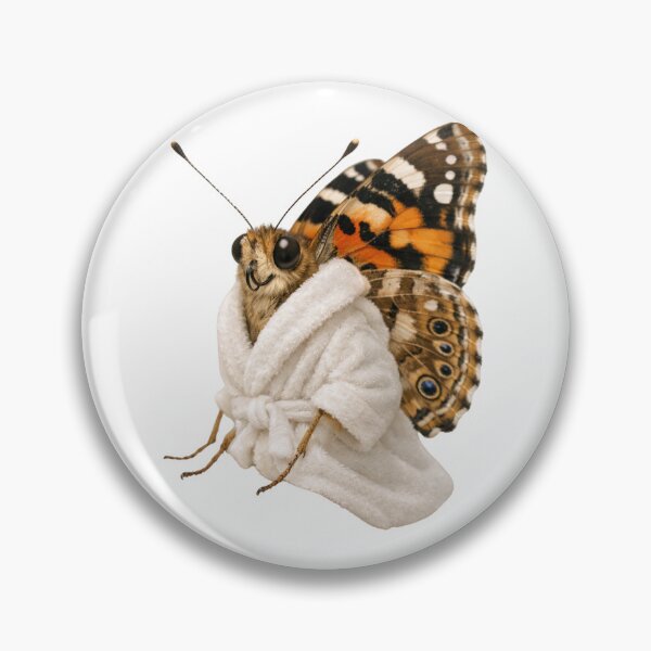 Item preview, Relaxing Bathrobe Painted Lady Butterfly designed and sold by Sillytoe.