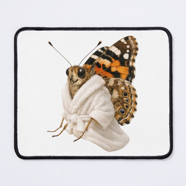Item preview, Relaxing Bathrobe Painted Lady Butterfly designed and sold by Sillytoe.