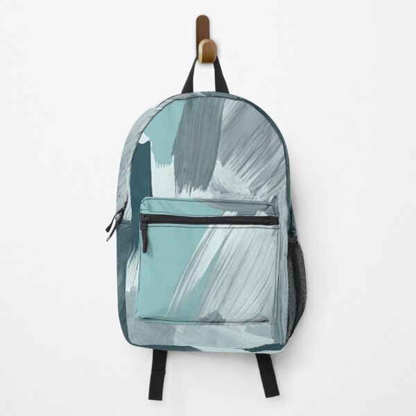 Item preview, Abstract Mint Blue Sage Brushstrokes Wall Art designed and sold by VibeStyletwo.