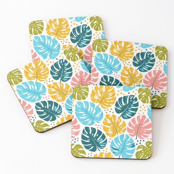 Item preview, Bright Tropical Monstera Leaves Pattern - Botanical Design designed and sold by Myra365Art.