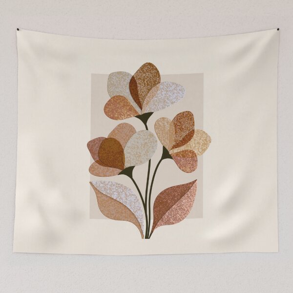 Artikelvorschau, Boho-Kunst mit Blumen entworfen und verkauft von Sketch-Shack.