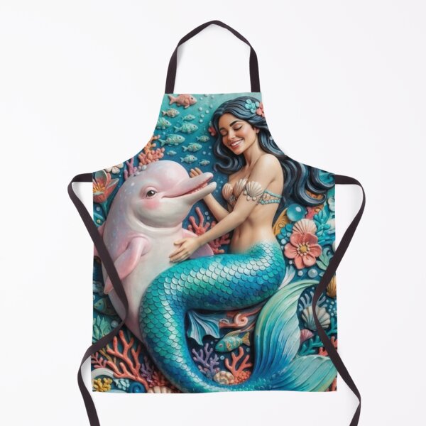Item preview, Mermaid and Dolphin designed and sold by PP&RAINBOW SHOP.