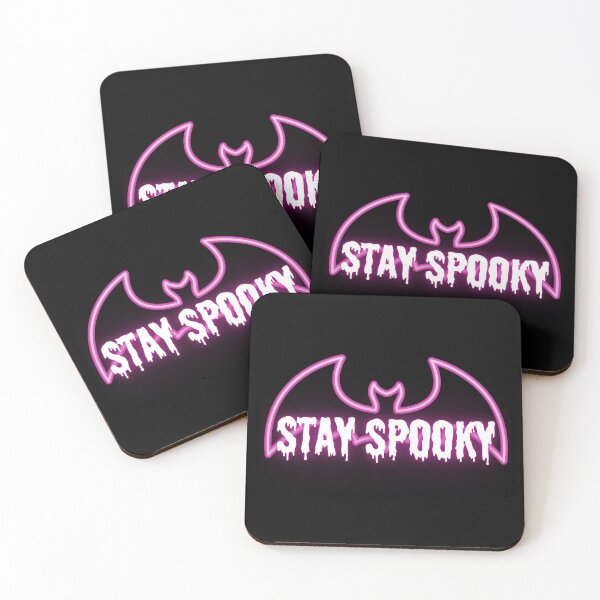 Item preview, Stay Spooky Pink Neon Bat designed and sold by StingReyDesigns.