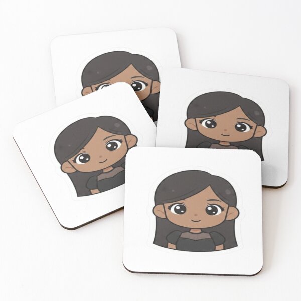 Item preview, Cute Kawaii Dark-Haired Girl Sticker – Adorable Chibi Cartoon for Laptop, Water Bottle & Journal designed and sold by FernandsOficial.