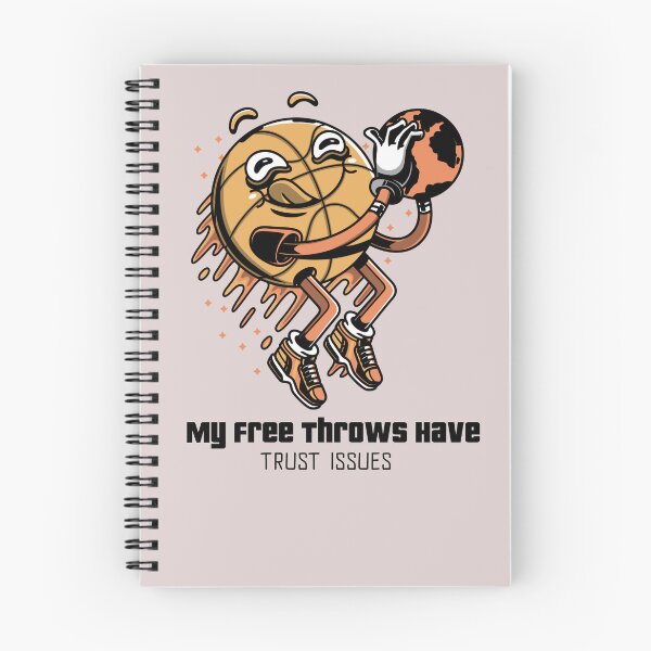 Item preview, My Free Throws Have Trust Issues T-Shirt | Funny Basketball Graphic Tee designed and sold by ORZAVA.