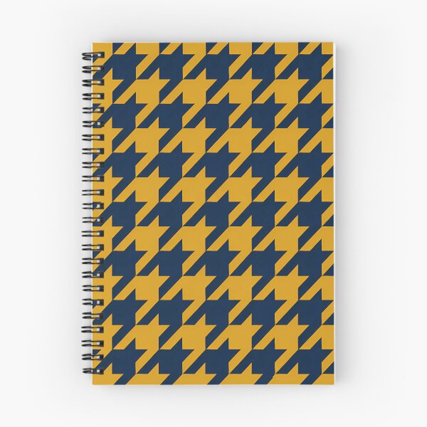 Item preview, Bold Navy and Mustard Yellow Houndstooth Pattern designed and sold by zenjiinspired.