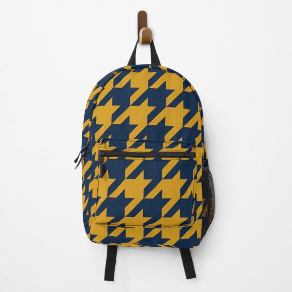 Item preview, Bold Navy and Mustard Yellow Houndstooth Pattern designed and sold by zenjiinspired.