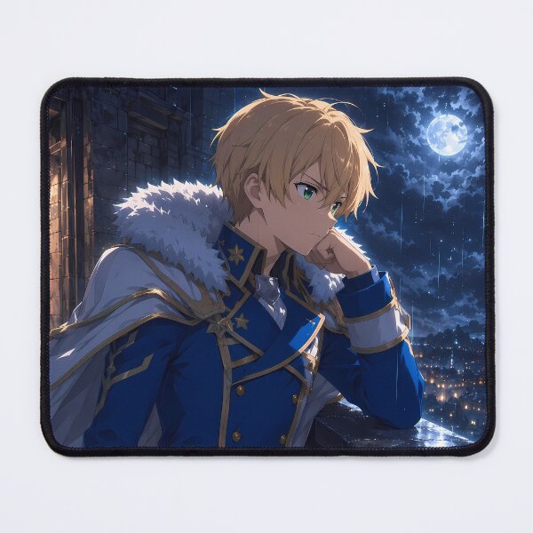 Item preview, Eugeo Sword Art Online Rainy Balcony Moonlight Reflection designed and sold by mildaclairmo.