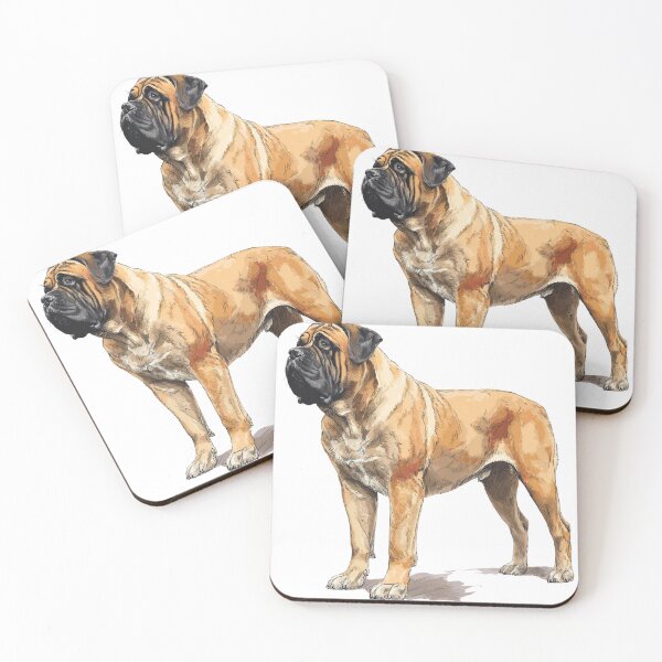 Item preview, Bullmastiff puppy dog designed and sold by MendaciousMina.