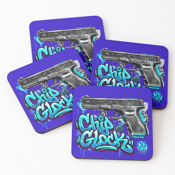 Item preview, Cyberpunk Chip Glock Streetwear Graffiti Art designed and sold by digitalbob60.