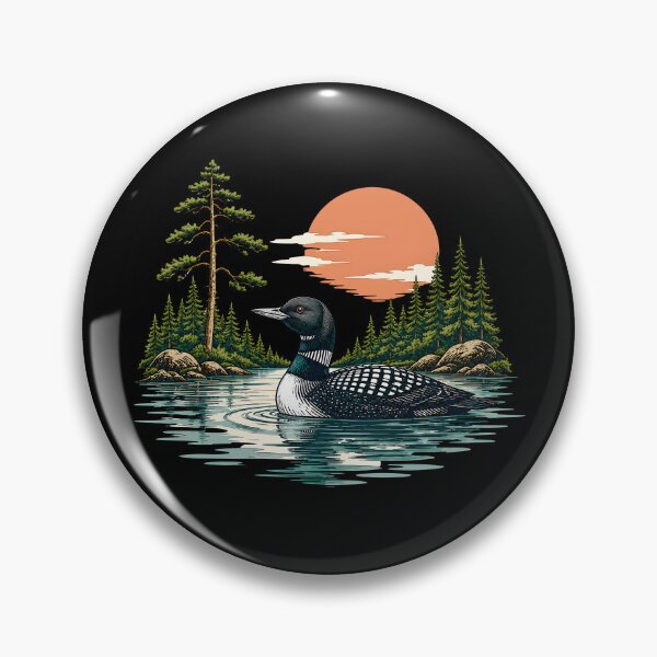 Item preview, Vintage Loon Lake Nature designed and sold by Poopielandia.