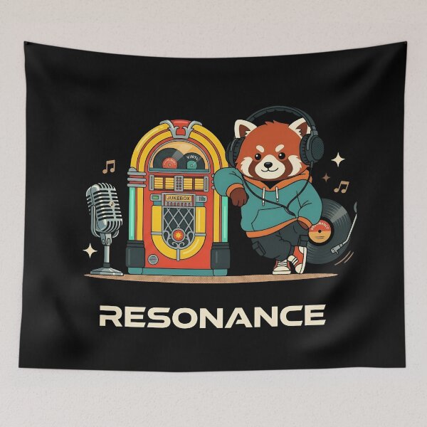 Item preview, Resonance Red Panda Jukebox - Vinyl Record Music Audiophile designed and sold by Zazz Lee.