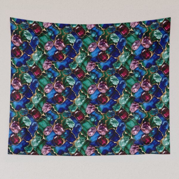 Item preview, Seamless Luxury Gemstone Pattern designed and sold by AnimalAirtistry.