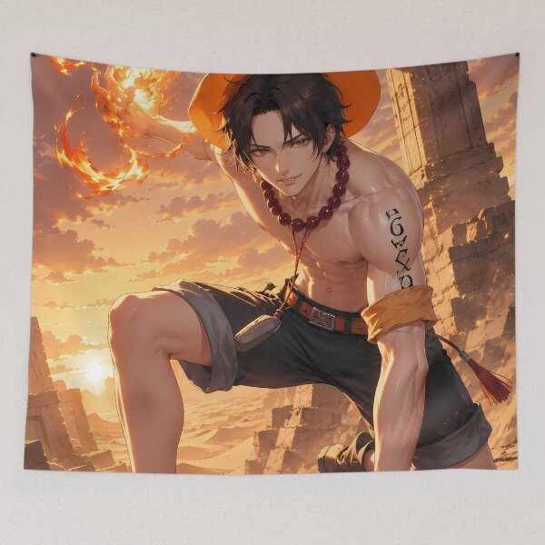 Item preview, Portgas D Ace One Piece Ancient Ruins designed and sold by mildaclairmo.
