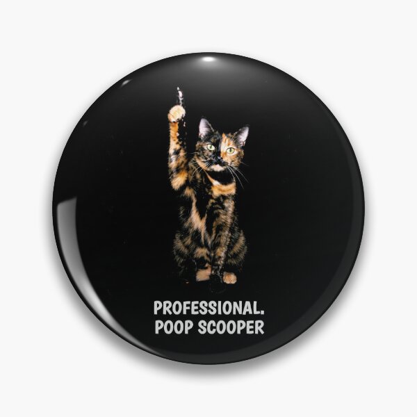 Item preview, Professional Poop Scooper Shirt Funny Tortoiseshell Cat T-Shirt Sarcastic Cat Owner Gift Tortie Cat Mom Top Sassy Pet Meme Tee [Black Shirt Only] designed and sold by Off-Road-Zone.