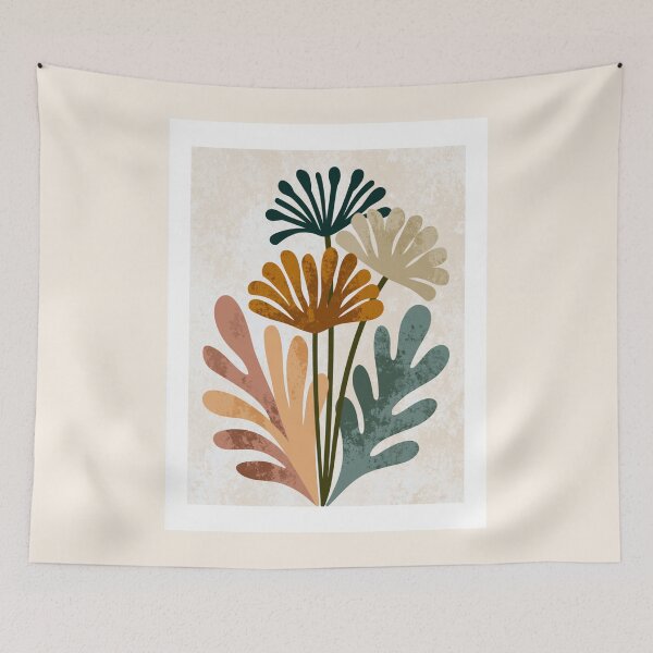 Artikelvorschau, Boho-Kunst mit Blumen entworfen und verkauft von Sketch-Shack.