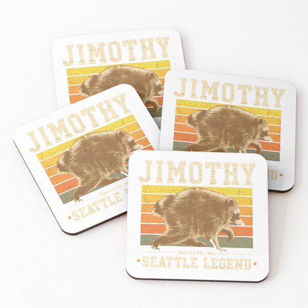 Item preview, Jimothy The Raccoon Ballard WA Seattle Legend Retro Sunset designed and sold by Pepeud.