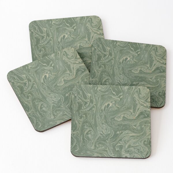 Item preview, Antique Marbled Paper Print - Sage Green Vintage Italian Bookbinding Art designed and sold by footnotes-club.