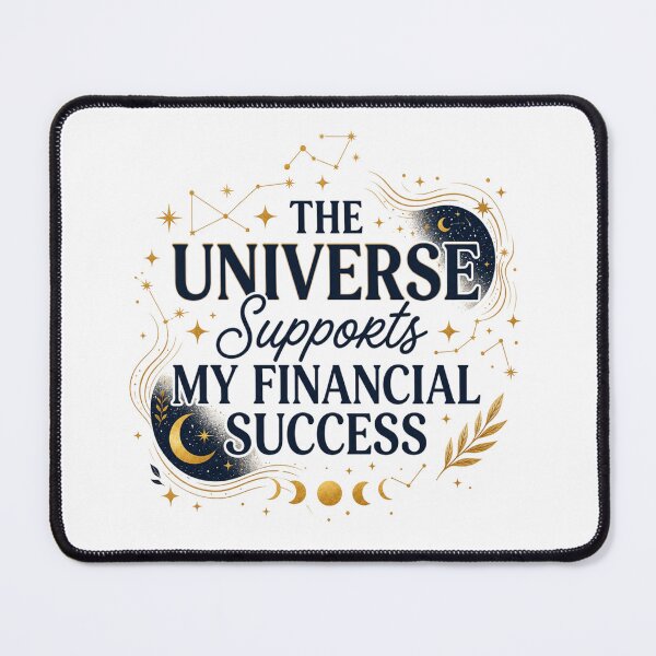 Item preview, The Universe Supports My Financial Success designed and sold by Prosperiqlife.