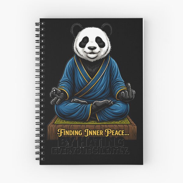 Item preview, Meditating Panda Middle Finger - Funny Sarcastic Humor designed and sold by Pseudonym634.