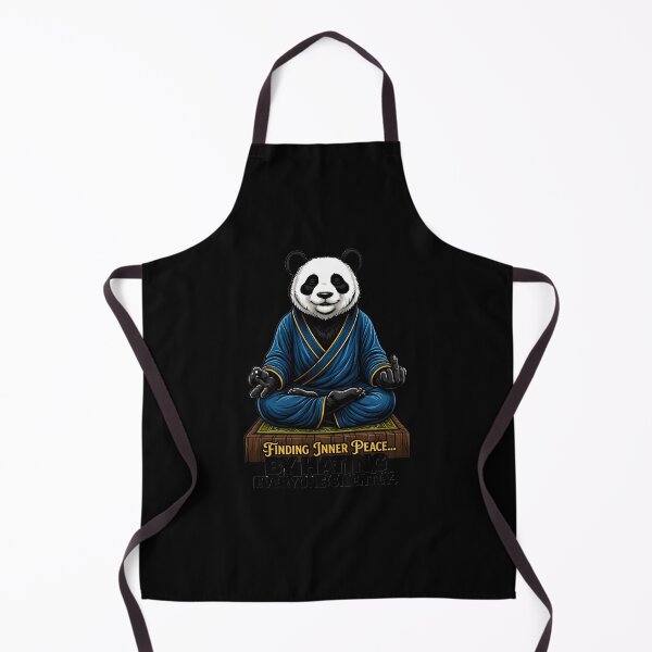 Item preview, Meditating Panda Middle Finger - Funny Sarcastic Humor designed and sold by Pseudonym634.