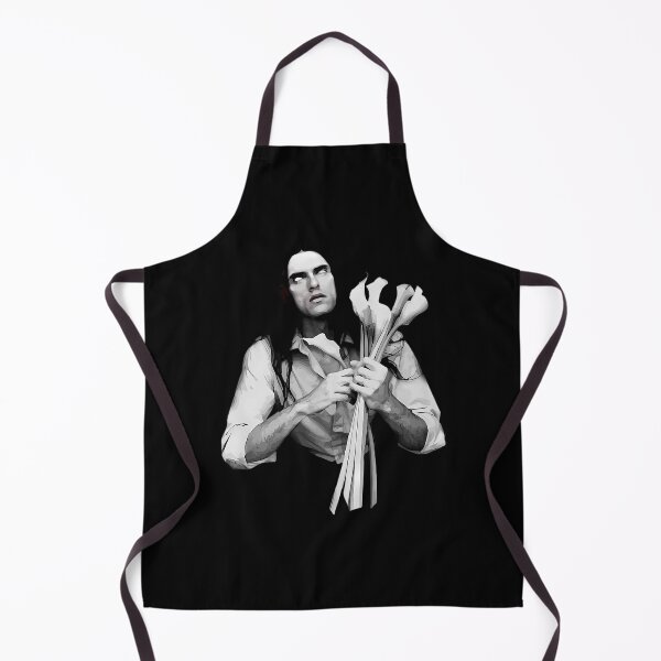 Item preview, Dark Long Hair Musician Holding White Cally Lilies designed and sold by zeusdigitalarts.